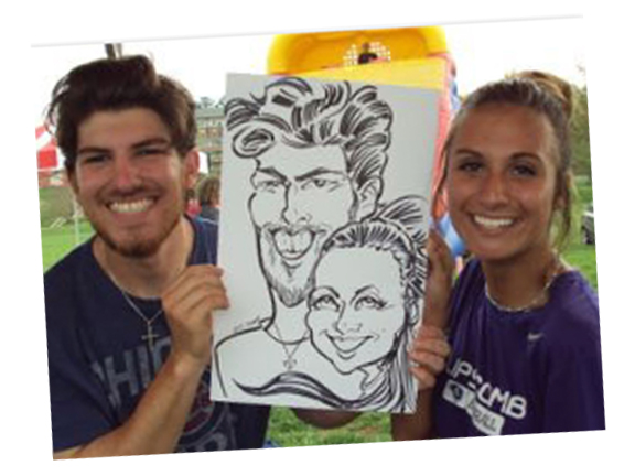 birmingham university student celebration susan more caricature artist birmingham university student celebration susan more caricature artist