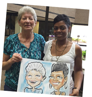 employee social susan moreno caricature artist atlanta employee social susan moreno caricature artist atlanta