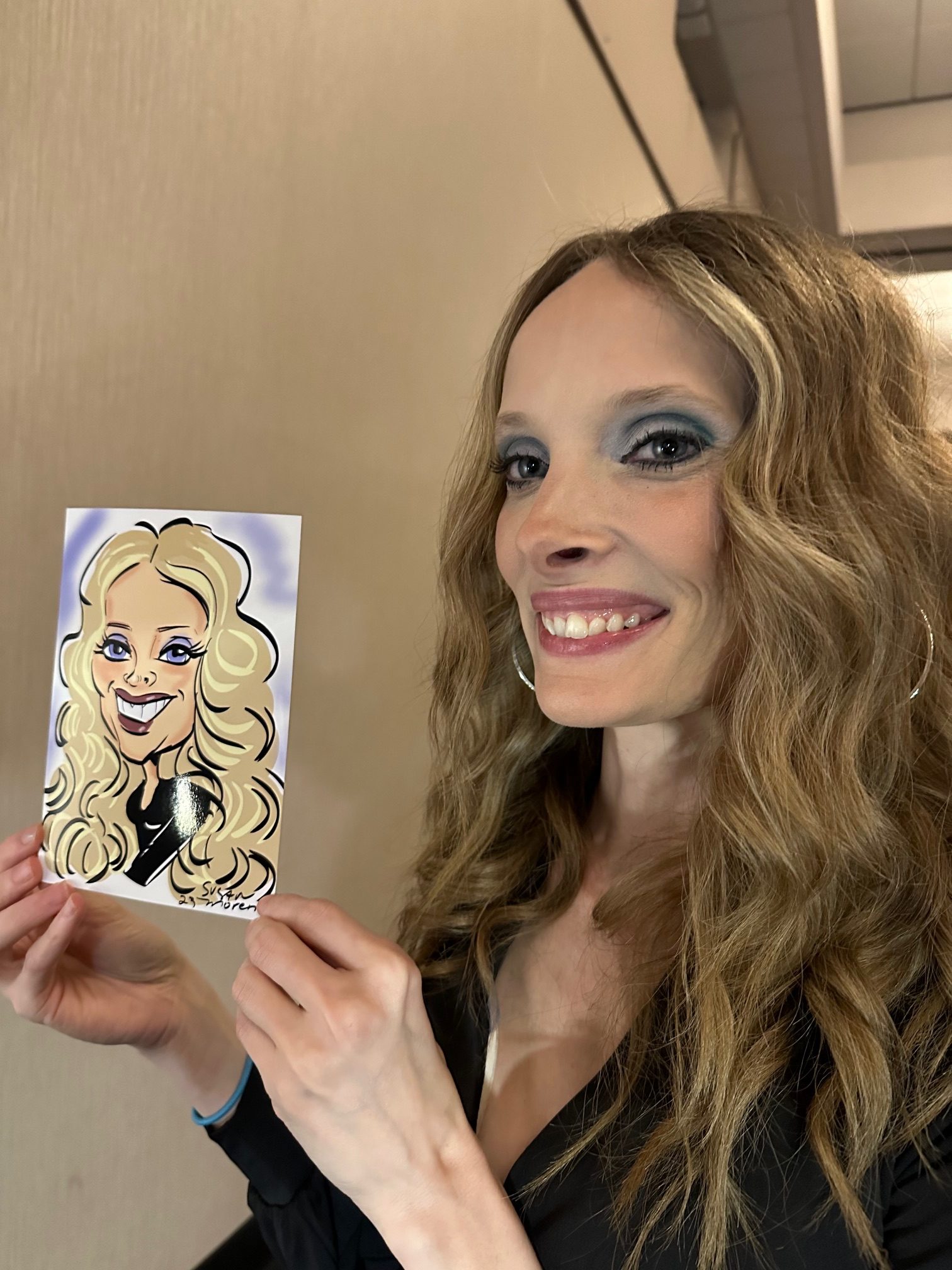 caricature by artist at company party in Atlanta,